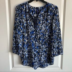 NYJD 3/4 Sleeve Henley Women’s Blouse
